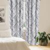 Ambesonne Blooming Roses Curtains, Night Jungle Vibe Flowers Boho with Neutral Leafy Peduncles, Window Treatments 2 Panel Set for Living Room Bedroom, Pair of – 28″ x 84″, Dark Sea Green Dark Coral(Pale Grey White)