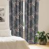 Ambesonne Blooming Roses Curtains, Night Jungle Vibe Flowers Boho with Neutral Leafy Peduncles, Window Treatments 2 Panel Set for Living Room Bedroom, Pair of – 28″ x 84″, Dark Sea Green Dark Coral(Pale Ruby and Slate Brown)