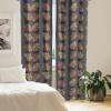 Ambesonne Blooming Roses Curtains, Night Jungle Vibe Flowers Boho with Neutral Leafy Peduncles, Window Treatments 2 Panel Set for Living Room Bedroom, Pair of – 28″ x 84″, Dark Sea Green Dark Coral(Sand Brown Cinnamon)