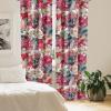 Ambesonne Boho Feathers Curtains, Vintage Japanese Feels Fuzz Sketch Pattern Neutral Colors Artwork, Window Treatments 2 Panel Set for Living Room Bedroom, Pair of – 28″ x 95″, Purple Charcoal Grey(Laurel Green Coral)