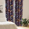 Ambesonne Boho Feathers Curtains, Vintage Japanese Feels Fuzz Sketch Pattern Neutral Colors Artwork, Window Treatments 2 Panel Set for Living Room Bedroom, Pair of – 28″ x 95″, Purple Charcoal Grey(Rose Ivory Marigold Dried)