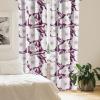 Ambesonne Boho Feathers Curtains, Vintage Japanese Feels Fuzz Sketch Pattern Neutral Colors Artwork, Window Treatments 2 Panel Set for Living Room Bedroom, Pair of – 28″ x 95″, Purple Charcoal Grey(Pastel Purple Plum Ivory)