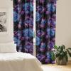 Ambesonne Boho Feathers Curtains, Vintage Japanese Feels Fuzz Sketch Pattern Neutral Colors Artwork, Window Treatments 2 Panel Set for Living Room Bedroom, Pair of – 28″ x 95″, Purple Charcoal Grey(Pastel Pink Aqua Indigo)