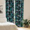 Ambesonne Boho Moth Curtains, Mystic Feel Wild Nature Wingy Animals with Trippy Colors Print Neutral, Window Treatments 2 Panel Set for Living Room Bedroom, Pair of – 28″ x 84″, Plum Purple Sea Blue(Charcoal Grey Sea Green)