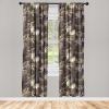 Ambesonne Boho Moth Curtains, Mystic Feel Wild Nature Wingy Animals with Trippy Colors Print Neutral, Window Treatments 2 Panel Set for Living Room Bedroom, Pair of – 28″ x 84″, Plum Purple Sea Blue(Dark Taupe Quartz and Indigo)