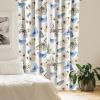 Ambesonne Boho Moth Curtains, Mystic Feel Wild Nature Wingy Animals with Trippy Colors Print Neutral, Window Treatments 2 Panel Set for Living Room Bedroom, Pair of – 28″ x 84″, Plum Purple Sea Blue(Pale Yellow and Violet Blue)