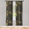 Ambesonne Boho Moth Curtains, Mystic Feel Wild Nature Wingy Animals with Trippy Colors Print Neutral, Window Treatments 2 Panel Set for Living Room Bedroom, Pair of – 28″ x 84″, Plum Purple Sea Blue(Charcoal Grey Mustard)