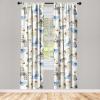Ambesonne Boho Moth Curtains, Mystic Feel Wild Nature Wingy Animals with Trippy Colors Print Neutral, Window Treatments 2 Panel Set for Living Room Bedroom, Pair of – 28″ x 84″, Plum Purple Sea Blue(Pale Yellow and Violet Blue)