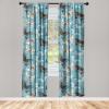 Ambesonne Boho Moth Curtains, Mystic Feel Wild Nature Wingy Animals with Trippy Colors Print Neutral, Window Treatments 2 Panel Set for Living Room Bedroom, Pair of – 28″ x 84″, Plum Purple Sea Blue(Seal Brown and Slate Blue)