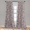 Ambesonne Boho Moth Curtains, Mystic Feel Wild Nature Wingy Animals with Trippy Colors Print Neutral, Window Treatments 2 Panel Set for Living Room Bedroom, Pair of – 28″ x 84″, Plum Purple Sea Blue(Dark Sepia and Pale Rose)