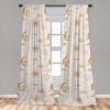 Ambesonne Boho Moth Curtains, Mystic Feel Wild Nature Wingy Animals with Trippy Colors Print Neutral, Window Treatments 2 Panel Set for Living Room Bedroom, Pair of – 28″ x 84″, Plum Purple Sea Blue(Pastel Brown and Pale Camel)