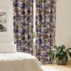 Ambesonne Boho Moth Curtains, Mystic Feel Wild Nature Wingy Animals with Trippy Colors Print Neutral, Window Treatments 2 Panel Set for Living Room Bedroom, Pair of – 28″ x 84″, Plum Purple Sea Blue(Dark Indigo Sepia and Umber)