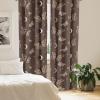 Ambesonne Boho Moth Curtains, Mystic Feel Wild Nature Wingy Animals with Trippy Colors Print Neutral, Window Treatments 2 Panel Set for Living Room Bedroom, Pair of – 28″ x 84″, Plum Purple Sea Blue(Umber Warm Taupe Cocoa)