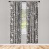 Ambesonne Boho Moth Curtains, Mystic Feel Wild Nature Wingy Animals with Trippy Colors Print Neutral, Window Treatments 2 Panel Set for Living Room Bedroom, Pair of – 28″ x 84″, Plum Purple Sea Blue(Pale Peach and Dark Grey)