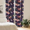 Ambesonne Boho Moth Curtains, Mystic Feel Wild Nature Wingy Animals with Trippy Colors Print Neutral, Window Treatments 2 Panel Set for Living Room Bedroom, Pair of – 28″ x 84″, Plum Purple Sea Blue(Indigo Magenta Yellow)