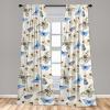 Ambesonne Boho Moth Curtains, Mystic Feel Wild Nature Wingy Animals with Trippy Colors Print Neutral, Window Treatments 2 Panel Set for Living Room Bedroom, Pair of – 28″ x 84″, Plum Purple Sea Blue(Pale Yellow and Violet Blue)
