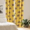 Ambesonne Boho Moth Curtains, Mystic Feel Wild Nature Wingy Animals with Trippy Colors Print Neutral, Window Treatments 2 Panel Set for Living Room Bedroom, Pair of – 28″ x 84″, Plum Purple Sea Blue(Earth Yellow and Pale Caramel)