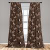 Ambesonne Boho Moth Curtains, Mystic Feel Wild Nature Wingy Animals with Trippy Colors Print Neutral, Window Treatments 2 Panel Set for Living Room Bedroom, Pair of – 28″ x 84″, Plum Purple Sea Blue(Umber Warm Taupe Cocoa)