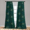 Ambesonne Boho Moth Curtains, Mystic Feel Wild Nature Wingy Animals with Trippy Colors Print Neutral, Window Treatments 2 Panel Set for Living Room Bedroom, Pair of – 28″ x 84″, Plum Purple Sea Blue(Teal Earth Yellow Amber)