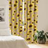Ambesonne Boho Moth Curtains, Mystic Feel Wild Nature Wingy Animals with Trippy Colors Print Neutral, Window Treatments 2 Panel Set for Living Room Bedroom, Pair of – 28″ x 84″, Plum Purple Sea Blue(Earth Yellow and Seal Brown)