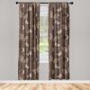 Ambesonne Boho Moth Curtains, Mystic Feel Wild Nature Wingy Animals with Trippy Colors Print Neutral, Window Treatments 2 Panel Set for Living Room Bedroom, Pair of – 28″ x 84″, Plum Purple Sea Blue(Umber Warm Taupe Cocoa)