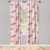 Ambesonne Boho Wings Curtains, Cottagecore Inspired Neutral Butterfly Pattern with Floral Ornaments, Window Treatments 2 Panel Set for Living Room Bedroom, Pair of – 28″ x 84″, Dark Sand Brown Taupe(Rose Cinnamon Pale Coffee)