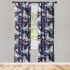 Ambesonne Boho Wings Curtains, Cottagecore Inspired Neutral Butterfly Pattern with Floral Ornaments, Window Treatments 2 Panel Set for Living Room Bedroom, Pair of – 28″ x 84″, Dark Sand Brown Taupe(Plum Pale Mint Green)