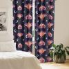 Ambesonne Boho Wings Curtains, Cottagecore Inspired Neutral Butterfly Pattern with Floral Ornaments, Window Treatments 2 Panel Set for Living Room Bedroom, Pair of – 28″ x 84″, Dark Sand Brown Taupe(Dark Indigo White Purple)