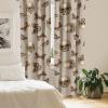 Ambesonne Boho Wings Curtains, Cottagecore Inspired Neutral Butterfly Pattern with Floral Ornaments, Window Treatments 2 Panel Set for Living Room Bedroom, Pair of – 28″ x 84″, Dark Sand Brown Taupe(Pale Sepia Cocoa Cinnamon)