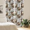 Ambesonne Boho Wings Curtains, Cottagecore Inspired Neutral Butterfly Pattern with Floral Ornaments, Window Treatments 2 Panel Set for Living Room Bedroom, Pair of – 28″ x 84″, Dark Sand Brown Taupe(White Camel Reseda Green)
