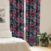 Ambesonne Boho Wings Curtains, Cottagecore Inspired Neutral Butterfly Pattern with Floral Ornaments, Window Treatments 2 Panel Set for Living Room Bedroom, Pair of – 28″ x 84″, Dark Sand Brown Taupe(Raspberry Pale Seafoam)