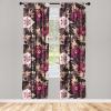 Ambesonne Boho Wings Curtains, Cottagecore Inspired Neutral Butterfly Pattern with Floral Ornaments, Window Treatments 2 Panel Set for Living Room Bedroom, Pair of – 28″ x 84″, Dark Sand Brown Taupe(Pale Peach Raspberry)