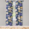 Ambesonne Boho Wings Curtains, Cottagecore Inspired Neutral Butterfly Pattern with Floral Ornaments, Window Treatments 2 Panel Set for Living Room Bedroom, Pair of – 28″ x 84″, Dark Sand Brown Taupe(Blue Violet Mustard)