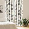 Ambesonne Boho Wings Curtains, Cottagecore Inspired Neutral Butterfly Pattern with Floral Ornaments, Window Treatments 2 Panel Set for Living Room Bedroom, Pair of – 28″ x 84″, Dark Sand Brown Taupe(Eggshell and Pale Khaki)