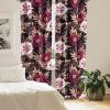 Ambesonne Boho Wings Curtains, Cottagecore Inspired Neutral Butterfly Pattern with Floral Ornaments, Window Treatments 2 Panel Set for Living Room Bedroom, Pair of – 28″ x 84″, Dark Sand Brown Taupe(Pale Peach Raspberry)