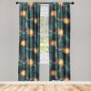 Ambesonne Boho Wings Curtains, Cottagecore Inspired Neutral Butterfly Pattern with Floral Ornaments, Window Treatments 2 Panel Set for Living Room Bedroom, Pair of – 28″ x 84″, Dark Sand Brown Taupe(Teal Marigold Cocoa)