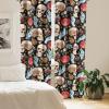 Ambesonne Boho Wings Curtains, Cottagecore Inspired Neutral Butterfly Pattern with Floral Ornaments, Window Treatments 2 Panel Set for Living Room Bedroom, Pair of – 28″ x 84″, Dark Sand Brown Taupe(Charcoal Grey Champagne)