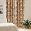 Ambesonne Boho Wings Curtains, Cottagecore Inspired Neutral Butterfly Pattern with Floral Ornaments, Window Treatments 2 Panel Set for Living Room Bedroom, Pair of – 28″ x 84″, Dark Sand Brown Taupe(Pale Brown Cinnamon)