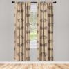 Ambesonne Boho Wings Curtains, Cottagecore Inspired Neutral Butterfly Pattern with Floral Ornaments, Window Treatments 2 Panel Set for Living Room Bedroom, Pair of – 28″ x 84″, Dark Sand Brown Taupe(Dark Sand Brown Taupe)