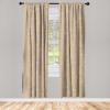 Ambesonne Boho Wings Curtains, Cottagecore Inspired Neutral Butterfly Pattern with Floral Ornaments, Window Treatments 2 Panel Set for Living Room Bedroom, Pair of – 28″ x 84″, Dark Sand Brown Taupe(Camel Pale Vermilion)