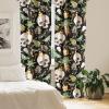 Ambesonne Boho Wings Curtains, Cottagecore Inspired Neutral Butterfly Pattern with Floral Ornaments, Window Treatments 2 Panel Set for Living Room Bedroom, Pair of – 28″ x 84″, Dark Sand Brown Taupe(Dark Green Reseda Green)