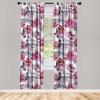 Ambesonne Boho Wings Curtains, Cottagecore Inspired Neutral Butterfly Pattern with Floral Ornaments, Window Treatments 2 Panel Set for Living Room Bedroom, Pair of – 28″ x 84″, Dark Sand Brown Taupe(Ivory Magenta Lilac)