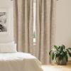 Ambesonne Boho Wings Curtains, Cottagecore Inspired Neutral Butterfly Pattern with Floral Ornaments, Window Treatments 2 Panel Set for Living Room Bedroom, Pair of – 28″ x 84″, Dark Sand Brown Taupe(Camel Pale Vermilion)