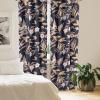 Ambesonne Boho Wings Curtains, Cottagecore Inspired Neutral Butterfly Pattern with Floral Ornaments, Window Treatments 2 Panel Set for Living Room Bedroom, Pair of – 28″ x 84″, Dark Sand Brown Taupe(Dark Indigo Sand Brown)
