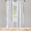 Ambesonne Botanical Curtains, Pattern of Simple Nature Creative Leaf Designs in Neutral Tones Garden Art, Window Treatments 2 Panel Set for Living Room Bedroom, Pair of – 28″ x 63″, Purpleblue(Purpleblue)