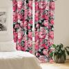 Ambesonne Delicate Roses Curtains, Neutral Vintage Floral Scene with Leafy Ornaments Romantic Print, Window Treatments 2 Panel Set for Living Room Bedroom, Pair of – 28″ x 63″, Pastel Pink Pale Grey(Pastel Pink Pale Grey)