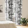 Ambesonne Delicate Roses Curtains, Neutral Vintage Floral Scene with Leafy Ornaments Romantic Print, Window Treatments 2 Panel Set for Living Room Bedroom, Pair of – 28″ x 63″, Pastel Pink Pale Grey(Charcoal Grey Coconut)