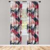 Ambesonne Delicate Roses Curtains, Neutral Vintage Floral Scene with Leafy Ornaments Romantic Print, Window Treatments 2 Panel Set for Living Room Bedroom, Pair of – 28″ x 63″, Pastel Pink Pale Grey(Dark Pink Pale Pink)