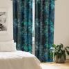 Ambesonne Delicate Roses Curtains, Neutral Vintage Floral Scene with Leafy Ornaments Romantic Print, Window Treatments 2 Panel Set for Living Room Bedroom, Pair of – 28″ x 63″, Pastel Pink Pale Grey(Seafoam Teal Dark Teal)