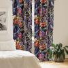 Ambesonne Delicate Roses Curtains, Neutral Vintage Floral Scene with Leafy Ornaments Romantic Print, Window Treatments 2 Panel Set for Living Room Bedroom, Pair of – 28″ x 63″, Pastel Pink Pale Grey(Blue Violet Vermilion)